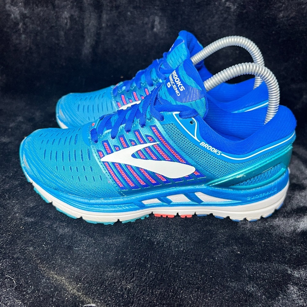Brooks Transcend 5 1202631B474 Sneakers Womens US‎ 6 B Blue Mesh Running Shoes